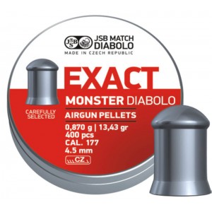 Пули для пневматики JSB Exact Monster Diabolo 4, 5мм 0, 87гр. (400шт)