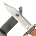 Штык-нож ММГ АК ШНС-001 (коричневый с резиновой накладкой 6Х3) без пропила