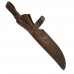 Кожаные ножны для ножа европейского типа с длиной клинка 16 см (шоколад)