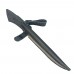 Кожаные ножны для ножа традиционного типа с длиной клинка 16 см (черные)