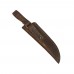 Кожаные ножны погружные для ножа с длиной клинка 12 см (шоколад)