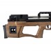 Пневматическая винтовка Krugergun Снайпер 5.5 мм Буллпап (300 мм, резервуар 380, прямоток, штатный взвод, регулируемый тыльник, дерево)