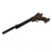 Пневматический пистолет ZR Arms PP800R, ствол 238 мм (дерево, PCP, редуктор) 4,5 мм