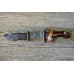 Штык-нож ММГ АК ШНС-001-01 (коричневый с резиновой накладкой) без пропила