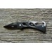 Тактический складной нож Geyotar W24 с карабином (черный)