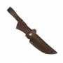 Кожаные ножны для ножа европейского типа с длиной клинка 13 см (шоколад)
