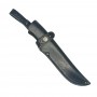 Кожаные ножны для ножа европейского типа с длиной клинка 14 см (черные)