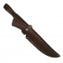 Кожаные ножны для ножа европейского типа с длиной клинка 17 см (шоколад)